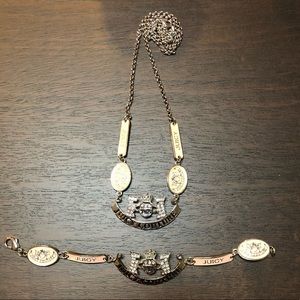 Matching Juicy Couture Bracelet and Necklace Set